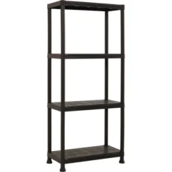 OBI Kunststoff-Steckregal XS-60 Schwarz 135 Cm X 60 Cm X 30 Cm