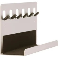 Siro Schlüsselleiste Mit Ablage 1996 Metall Nickel Matt Länge 300 Mm -Wenko Astra Geschaft 711822 3567 3