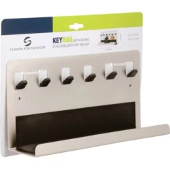 Siro Schlüsselleiste Mit Ablage 1996 Metall Nickel Matt Länge 300 Mm -Wenko Astra Geschaft 711822 3567 5