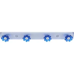 Siro Hakenleiste SM8161 Kunststoff Blau Blumen Länge 300 Mm 4 Haken -Wenko Astra Geschaft 711973 3567 4