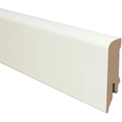 Sockelleiste MDF Rund Grundiert 70 Mm X 16 Mm X 2600 Mm