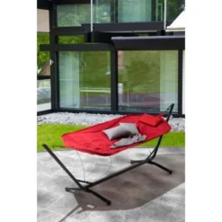 Siena Garden Hängematte Panama Stahl 305 Cm X 105 Cm X 104 Cm Rot -Wenko Astra Geschaft 721031 1346 12