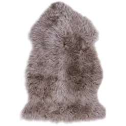 Schaffell Echtfell Taupe 60 Cm X 85 Cm