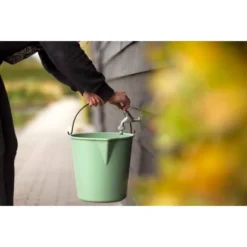 Xala Eimer 13 L Altes Grün 5 Xala Eimer 13 L Altes Grün -Wenko Astra Geschaft 753643 4091 3