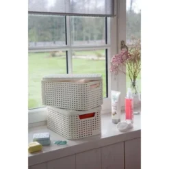 Best Freizeitmöbel Aufbewahrungsboxen Curver Style 3-er Set Creme M Mit Deckel -Wenko Astra Geschaft 757160 3271 15