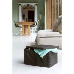 Best Freizeitmöbel Aufbewahrungsboxen Curver Style 3-er Set Dunkelbraun L -Wenko Astra Geschaft 757164 3271 8