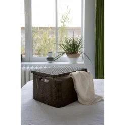 Best Freizeitmöbel Aufbewahrungsboxen Curver Style 3-er Set Dunkelbraun S+M+L -Wenko Astra Geschaft 757167 3271 7