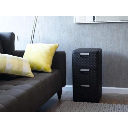 Best Freizeitmöbel Schubladenturm Curver Style Dunkelbraun 3 X 14 L 4 Best Freizeitmöbel Schubladenturm Curver Style Dunkelbraun 3 X 14 L – Bild 4