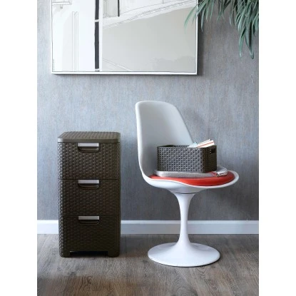 Best Freizeitmöbel Schubladenturm Curver Style Dunkelbraun 3 X 14 L 5 Best Freizeitmöbel Schubladenturm Curver Style Dunkelbraun 3 X 14 L – Bild 5