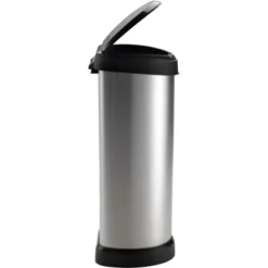 Curver Decobin Mülleimer 40 L Mit Drücker Silber Metallic 13 Curver Decobin Mülleimer 40 L Mit Drücker Silber Metallic -Wenko Astra Geschaft 757195 3271 1