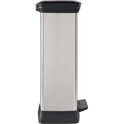 Curver Decobin Mülleimer 50 L Mit Fußpedal Silber Metallic 4 Curver Decobin Mülleimer 50 L Mit Fußpedal Silber Metallic – Bild 4