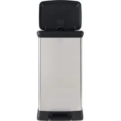 Curver Decobin Mülleimer 50 L Mit Fußpedal Silber Metallic 16 Curver Decobin Mülleimer 50 L Mit Fußpedal Silber Metallic -Wenko Astra Geschaft 757197 3271 3