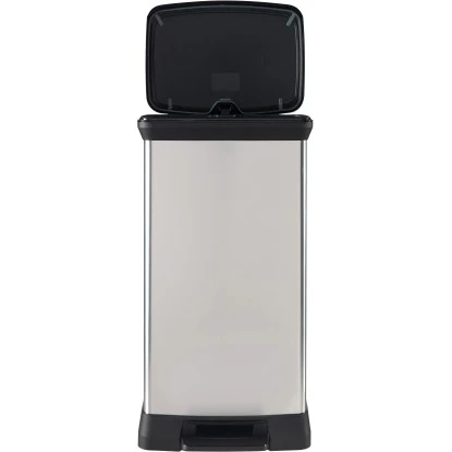Curver Decobin Mülleimer 50 L Mit Fußpedal Silber Metallic 5 Curver Decobin Mülleimer 50 L Mit Fußpedal Silber Metallic – Bild 5