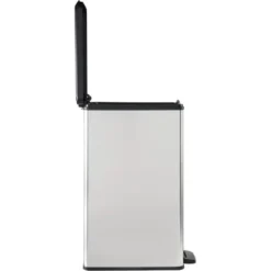 Curver Deco Slim Bin Mülleimer 40 L Mit Fußpedal Silber Metallic -Wenko Astra Geschaft 757199 3271 2