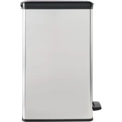 Curver Deco Slim Bin Mülleimer 40 L Mit Fußpedal Silber Metallic -Wenko Astra Geschaft 757199 3271 4