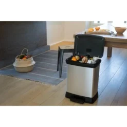 Curver Decobin Duo Mülleimer 30 L Mit Fußpedal Silber Metallic 18 Curver Decobin Duo Mülleimer 30 L Mit Fußpedal Silber Metallic -Wenko Astra Geschaft 757200 3271 16