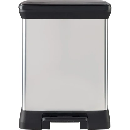 Curver Decobin Duo Mülleimer 30 L Mit Fußpedal Silber Metallic 4 Curver Decobin Duo Mülleimer 30 L Mit Fußpedal Silber Metallic – Bild 4