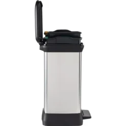 Curver Decobin Duo Mülleimer 30 L Mit Fußpedal Silber Metallic 20 Curver Decobin Duo Mülleimer 30 L Mit Fußpedal Silber Metallic -Wenko Astra Geschaft 757200 3271 3