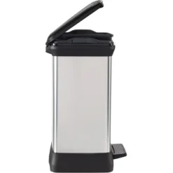 Curver Decobin Duo Mülleimer 30 L Mit Fußpedal Silber Metallic 21 Curver Decobin Duo Mülleimer 30 L Mit Fußpedal Silber Metallic -Wenko Astra Geschaft 757200 3271 4