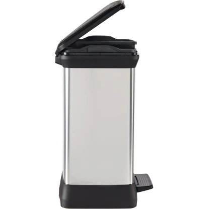 Curver Decobin Duo Mülleimer 30 L Mit Fußpedal Silber Metallic 6 Curver Decobin Duo Mülleimer 30 L Mit Fußpedal Silber Metallic – Bild 6