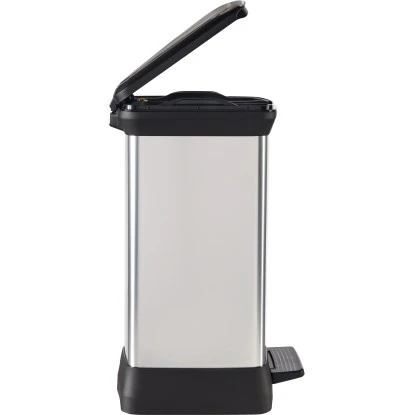 Curver Decobin Duo Mülleimer 30 L Mit Fußpedal Silber Metallic 9 Curver Decobin Duo Mülleimer 30 L Mit Fußpedal Silber Metallic – Bild 9