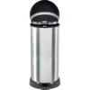 Curver Decobin Mülleimer 40 L Mit Fußpedal Silber Metallic