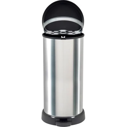 Curver Decobin Mülleimer 40 L Mit Fußpedal Silber Metallic 1 Curver Decobin Mülleimer 40 L Mit Fußpedal Silber Metallic