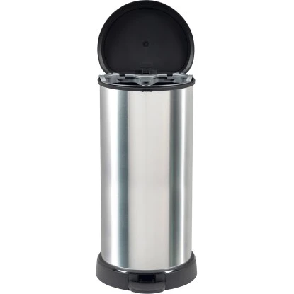 Curver Decobin Mülleimer 40 L Mit Fußpedal Silber Metallic 4 Curver Decobin Mülleimer 40 L Mit Fußpedal Silber Metallic – Bild 4