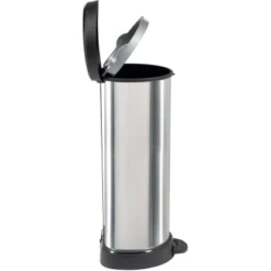 Curver Decobin Mülleimer 40 L Mit Fußpedal Silber Metallic 22 Curver Decobin Mülleimer 40 L Mit Fußpedal Silber Metallic -Wenko Astra Geschaft 757208 3271 5