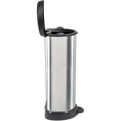 Curver Decobin Mülleimer 40 L Mit Fußpedal Silber Metallic 8 Curver Decobin Mülleimer 40 L Mit Fußpedal Silber Metallic – Bild 8