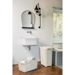 Best Freizeitmöbel Wäschekorb + Wäschebox Curver Style Creme 45 L + 60 L -Wenko Astra Geschaft 757209 3271 12