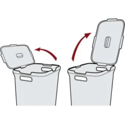 Best Freizeitmöbel Wäschekorb + Wäschebox Curver Style Dunkelbraun 45 L + 60 L -Wenko Astra Geschaft 757212 3271 4