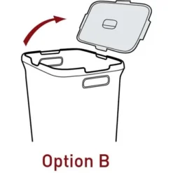 Best Freizeitmöbel Wäschekorb + Wäschebox Curver Style Dunkelbraun 45 L + 60 L -Wenko Astra Geschaft 757212 3271 7