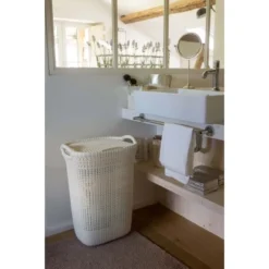 Best Freizeitmöbel Wäschekorb + Wäschebox Curver Knit 2-er Set Braun 40 L + 57 L -Wenko Astra Geschaft 757220 3271 5