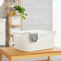 Rotho Wäschekorb Brisen 41 L Weiß -Wenko Astra Geschaft 7610859196057 1516 1 1