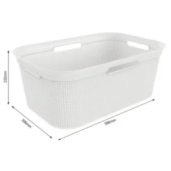 Rotho Wäschekorb Brisen 41 L Weiß