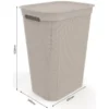 Rotho Wäschesammler Brisen 50 L Cappuccino
