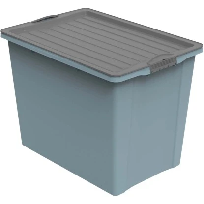 Rotho Stapelbox Compact A3 Mit Rollen 70 L Blau 1 Rotho Stapelbox Compact A3 Mit Rollen 70 L Blau