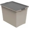 Rotho Stapelbox Compact A3 Mit Rollen 70 L Cappucchino