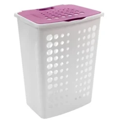 Curver Wäschebox Victor 60 L Weiß-Beere