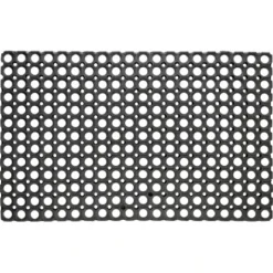 Gummiringmatte Schwarz 120 Cm X 80 Cm