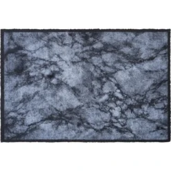 Sauberlaufmatte Marmor Grau 50 Cm X 75 Cm