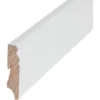 Sockelleiste Massivholz Weiß 70 Mm X 19 Mm Länge 2400 Mm