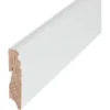 Sockelleiste Massivholz Weiß 80 Mm X 18 Mm Länge 2400 Mm
