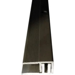 Abschlussprofil Inkl. Schrauben Und Dübel 22 Mm Für 7-15 Mm Alu Gebürstet 900 Mm