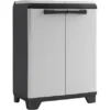 Kis Recyclingschrank Split Premium 92 Cm X 68 Cm X 39 Cm Schwarz-Hellgrau