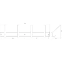 Siro Hakenleiste 1673 Metall Aluminium Matt Länge 450 Mm 4 Haken 7 Siro Hakenleiste 1673 Metall Aluminium Matt Länge 450 Mm 4 Haken -Wenko Astra Geschaft 826113 3567 8TZ