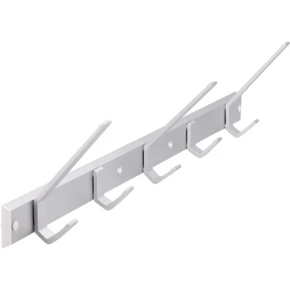 Siro Hakenleiste 1674 Metall Aluminium Matt Länge 550 Mm 5 Haken 3 Siro Hakenleiste 1674 Metall Aluminium Matt Länge 550 Mm 5 Haken – Bild 3