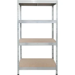 Ar Shelving Schwerlast-Steckregal Rivet 180 Cm X 90 Cm X 45 Cm 4 Böden Verzinkt
