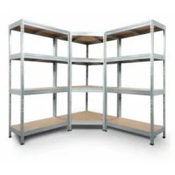 Ar Shelving Schwerlast-Steckregal Rivet 180 Cm X 90 Cm X 45 Cm 4 Böden Verzinkt -Wenko Astra Geschaft 833100 7